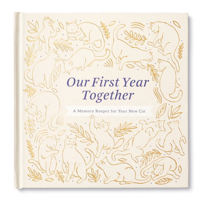 Our First Year Together Cat Memory Book