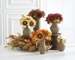 10.25" Brown Sunflower Bundle