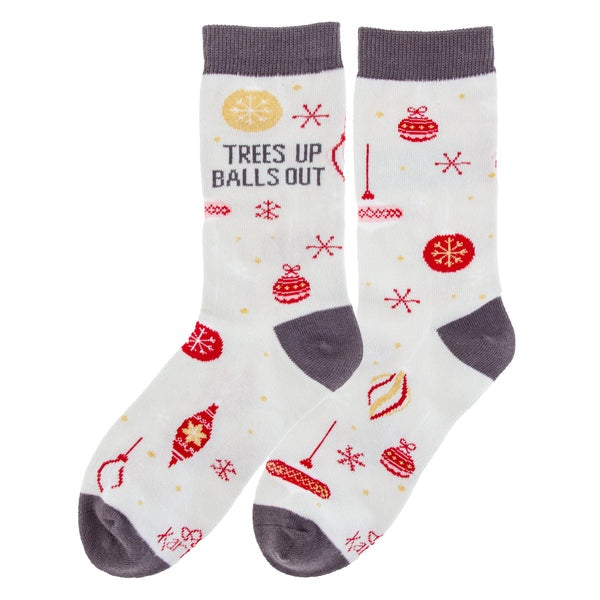 Holiday Socks - Trees Up Balls Out