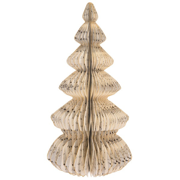 Scallop Paper Honeycomb Tree 10.5" Music