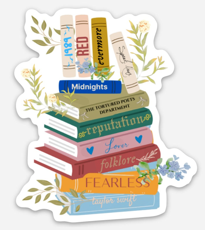 TS Album Book Stack Sticker