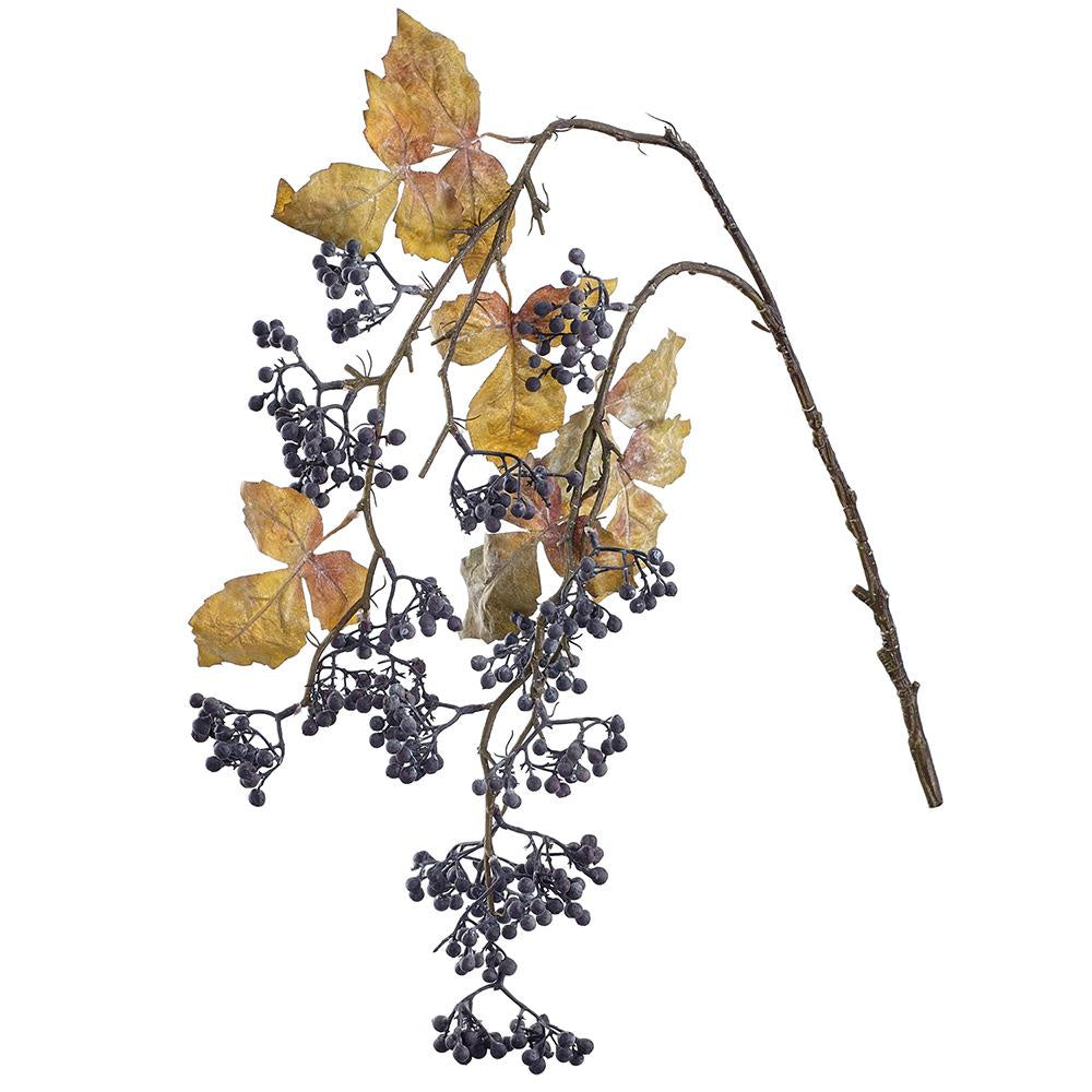 Black Hanging Berry Spray - 31"